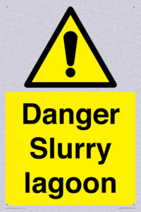 Danger Slurry lagoon
